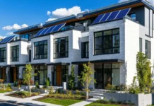 Modern Townhome Living With Space and Stylish Features Modern Townhouse Living. Vecteezy-medium