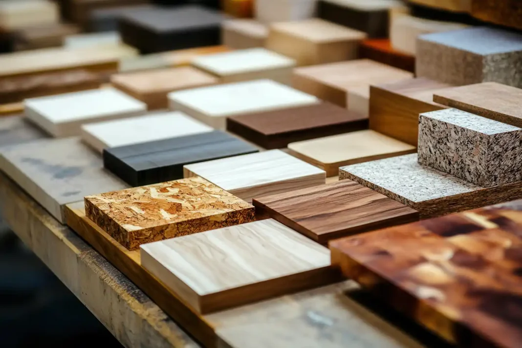 Sustainable luxury of eco-friendly wood-aluminum composite. Vecteezy-medium