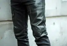 Which Men’s Leather Pants Are Best for Motorcycle Riders masculine leather pants. Photo vecteezy-medium