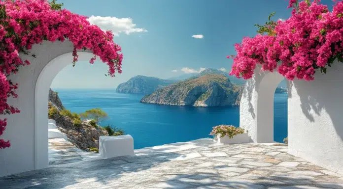 Luxury Summer Travel 2026: Best Destinations and Resorts Worldwide Beautiful Mediterranean cliff sea side in Italy. Vecteezy-medium
