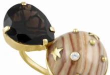 Modern Heirlooms: Jewelry’s New Language of Form and Meaning CCWW Designs-jicorite and smoky quartz ring