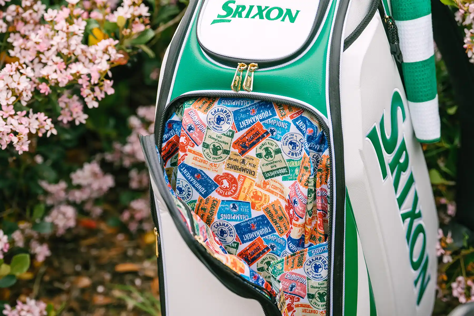 Closeup of Srixon's Golf Bag Closeup of Srixon's Golf Bag