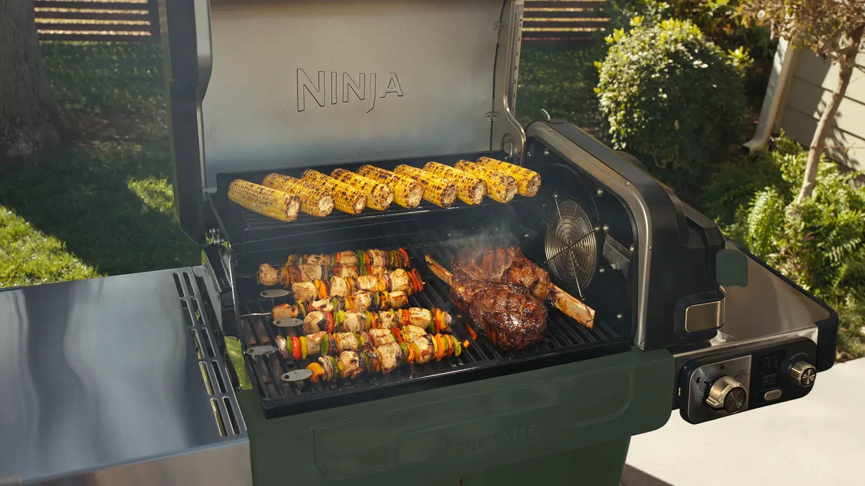 Cooking with David Beckham Ninja FlexFlame Outdoor Grill Cooking with David Beckham Ninja FlexFlame Outdoor Grill