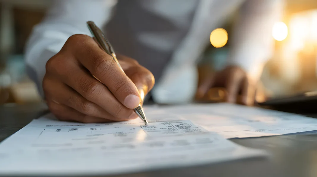 Employee checking smarter ways to use his checking account. Vecteezy-medium Employee checking smarter ways to use his checking account. Vecteezy-medium
