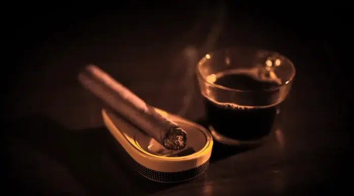 Savor the Moment: Pairing Premium Coffee With Relaxing Cigar Time at Home Nice Cigar with a premium cup of coffee. Vecteezy-medium