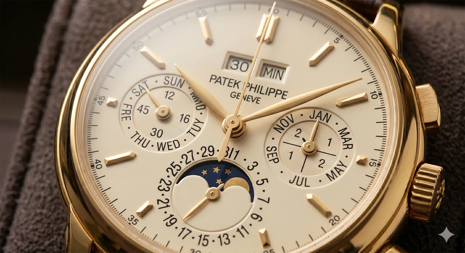 Patek Philippe Geneve Timepiece. Photo by Gemini Patek Philippe Geneve Timepiece. Photo by Gemini