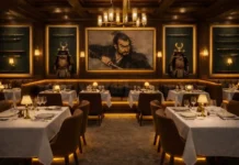 Noble 33 Brings a Dual Japanese Dining Concept to Beverly Hills Rendering of Noble 33s upcoming restaurant at Rosewood Residences Beverly Hills