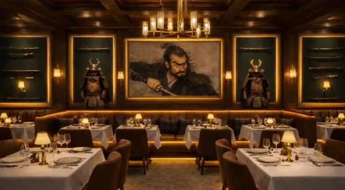 Noble 33 Brings a Dual Japanese Dining Concept to Beverly Hills Rendering of Noble 33s upcoming restaurant at Rosewood Residences Beverly Hills