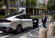 Tensor Introduces the First Personal Level 4 Robocar Tensor Robocar picking up a client