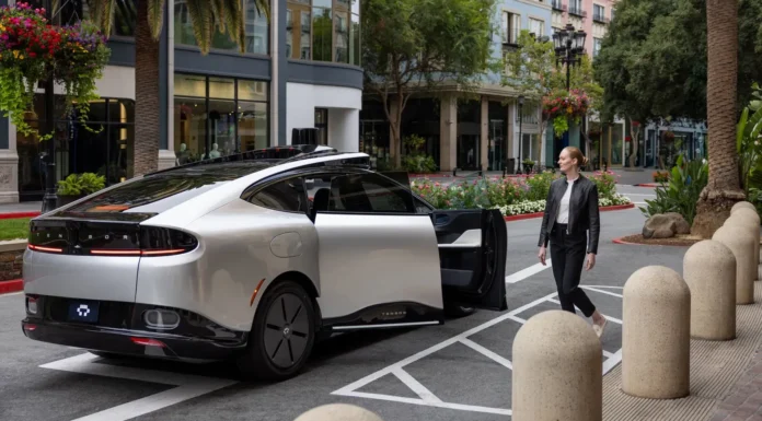 Tensor Introduces the First Personal Level 4 Robocar Tensor Robocar picking up a client