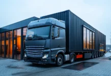 How Much Does It Cost to Transport a Manufactured Home? Transporting a Manufactured Home elsewhere. Vecteezy-medium