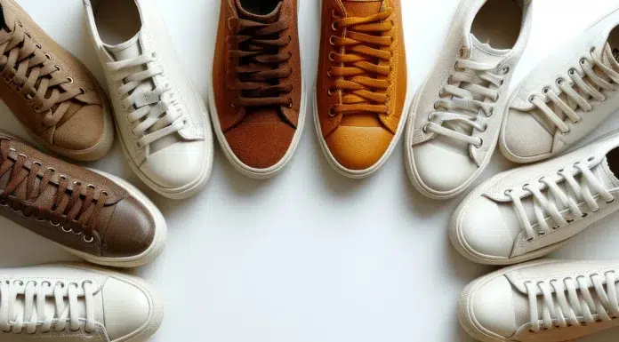 Trendy Sneakers for Men and Women’s Footwear Collection Trendy Sneakers for men and women footwear collection. Vecteezy-medium