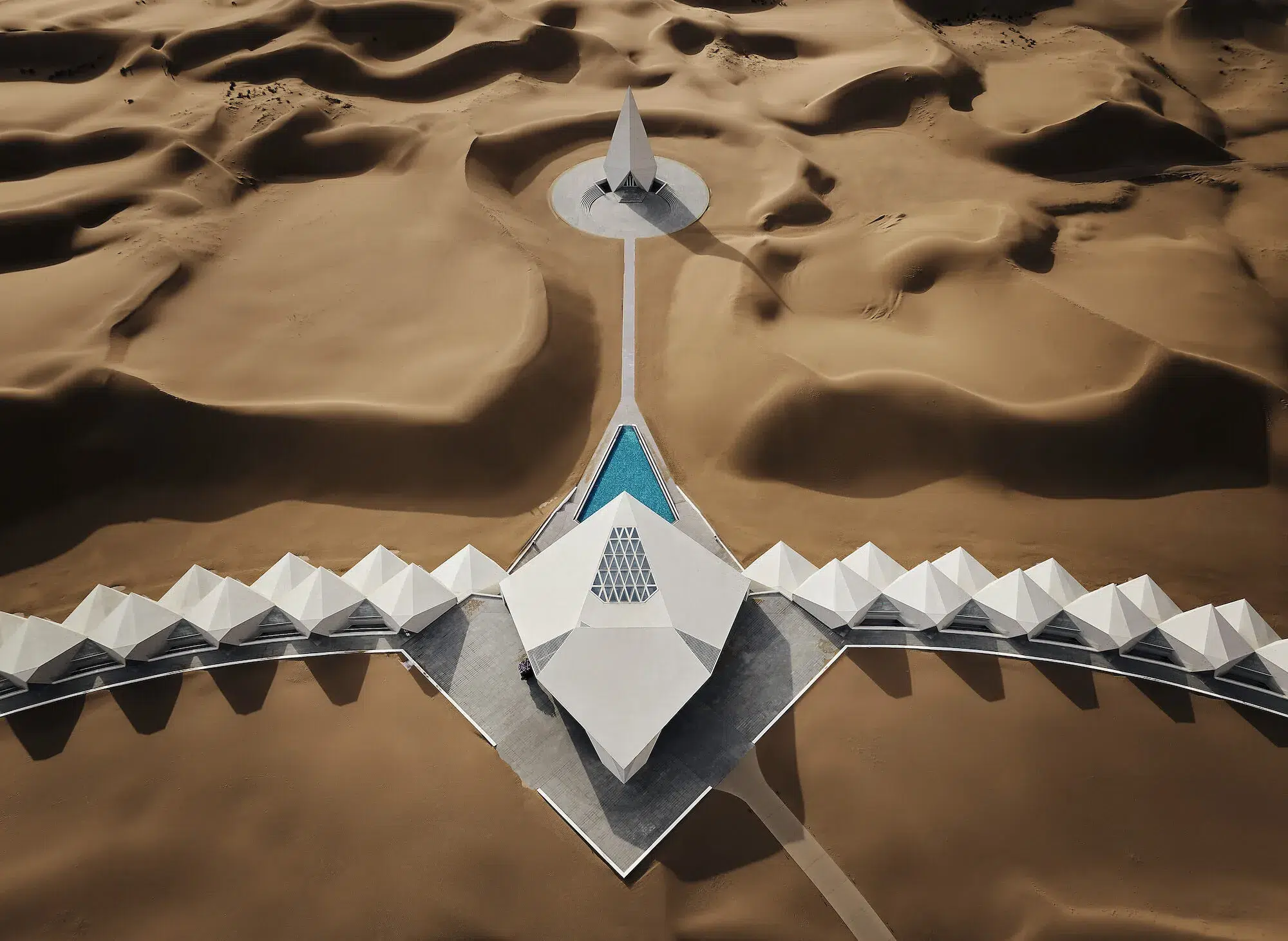 Inside Zhongwei’s Diamond-Shaped Desert Retreat