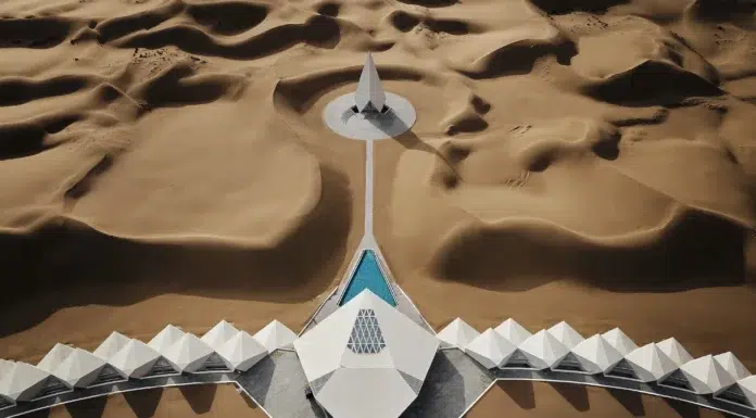 Inside Zhongwei’s Diamond-Shaped Desert Retreat Zhongwei desert diamond hotel © Star Hotel