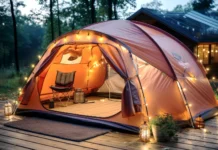 Why PU5000mm Waterproof Performance Matters for Inflatable Tents A Beautiful inflatable tent with PU5000mm Waterproof performance. Vecteezy-medium