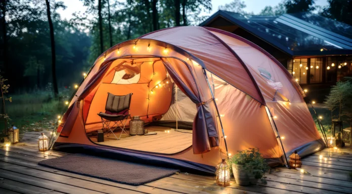 Why PU5000mm Waterproof Performance Matters for Inflatable Tents A Beautiful inflatable tent with PU5000mm Waterproof performance. Vecteezy-medium