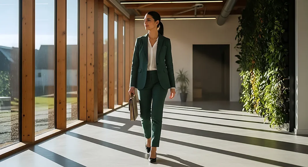 A confident businesswoman wearing an office style wardrobe. Vecteezy-medium A confident businesswoman wearing an office style wardrobe. Vecteezy-medium