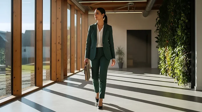 What to Wear to Work in Hot Weather: 2026 Office Style Guide A confident businesswoman wearing an office style wardrobe. Vecteezy-medium