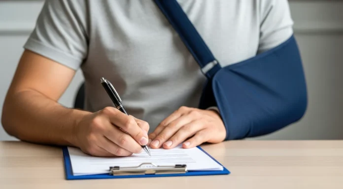 Mistakes to Avoid When Filing an Injury Claim An injured man filing an injury claim. Vecteezy-medium