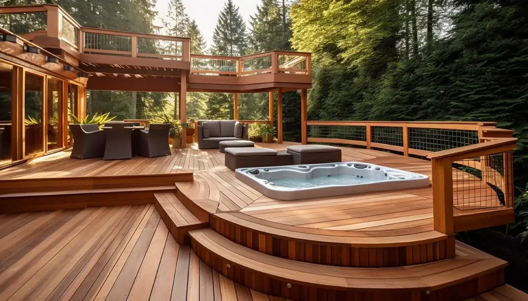 Beautiful luxury deck design for your home. Vecteezy-medium Beautiful luxury deck design for your home. Vecteezy-medium