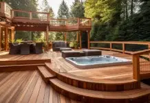 Top Deck Design Trends Homeowners Are Choosing This Year Beautiful luxury deck design for your home. Vecteezy-medium