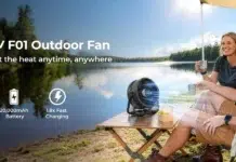 Stay Cool Anywhere with a Portable Travel Fan BougeRV F01 Portable Outdoor Fan