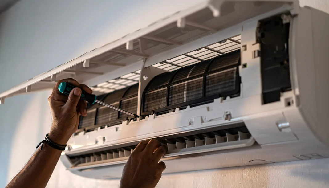 Getting the AC Tune Up by a professional. Vecteezy-medium Getting the AC Tune Up by a professional. Vecteezy-medium