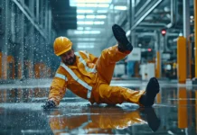 Navigating Slip and Fall Accidents: What You Need to Know Industrial worker slip and falling at work. Vecteezy-medium