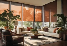 5 Best Smart Motorized Shades Installers in Manhattan: Costs, Brands & Pro Tips Interior Designed living room with motorized shades. Vecteezy-medium