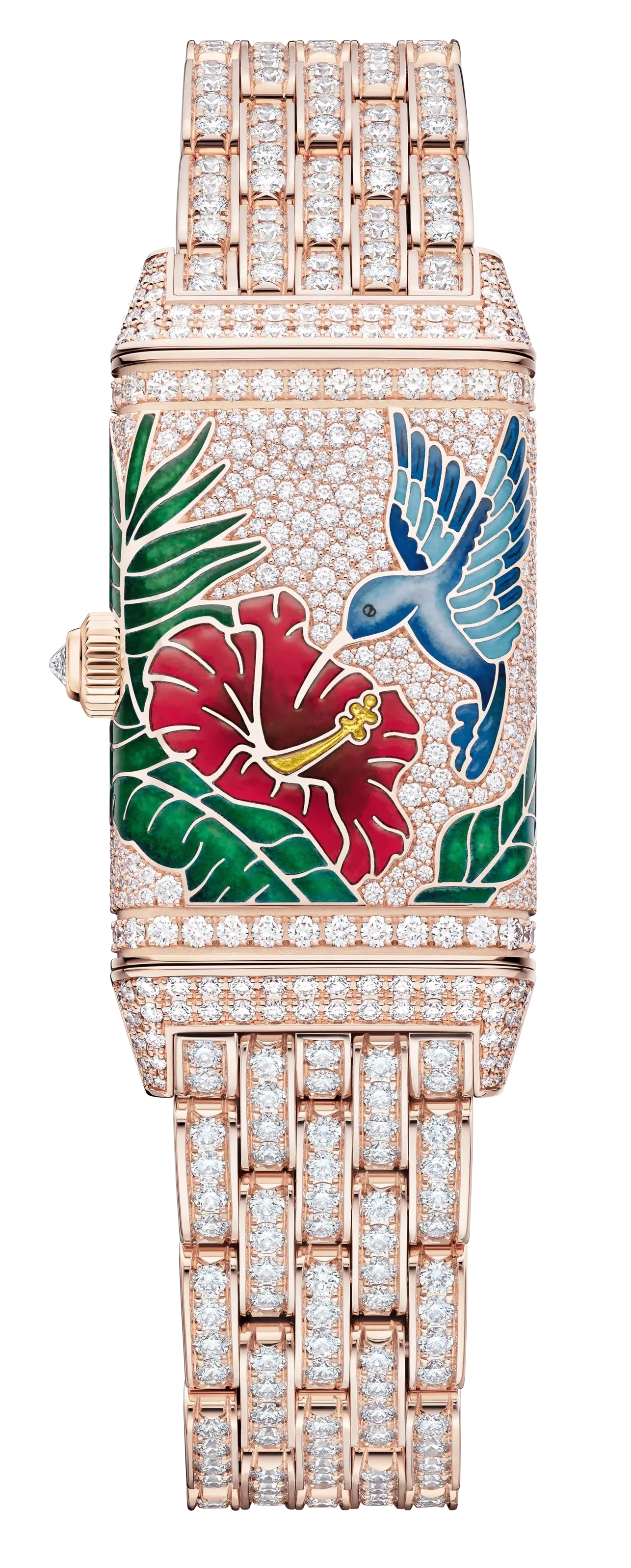 Jaeger-LeCoultre’s Reverso ‘Hibiscus Rosa’ back Jaeger-LeCoultre’s Reverso ‘Hibiscus Rosa’ back
