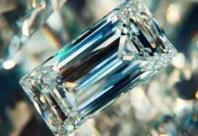How Does Diamond Cut Affect Your Rose Gold Engagement Ring Sparkling Emerald cut diamond with spectacular clarity. Vecteezy-medium