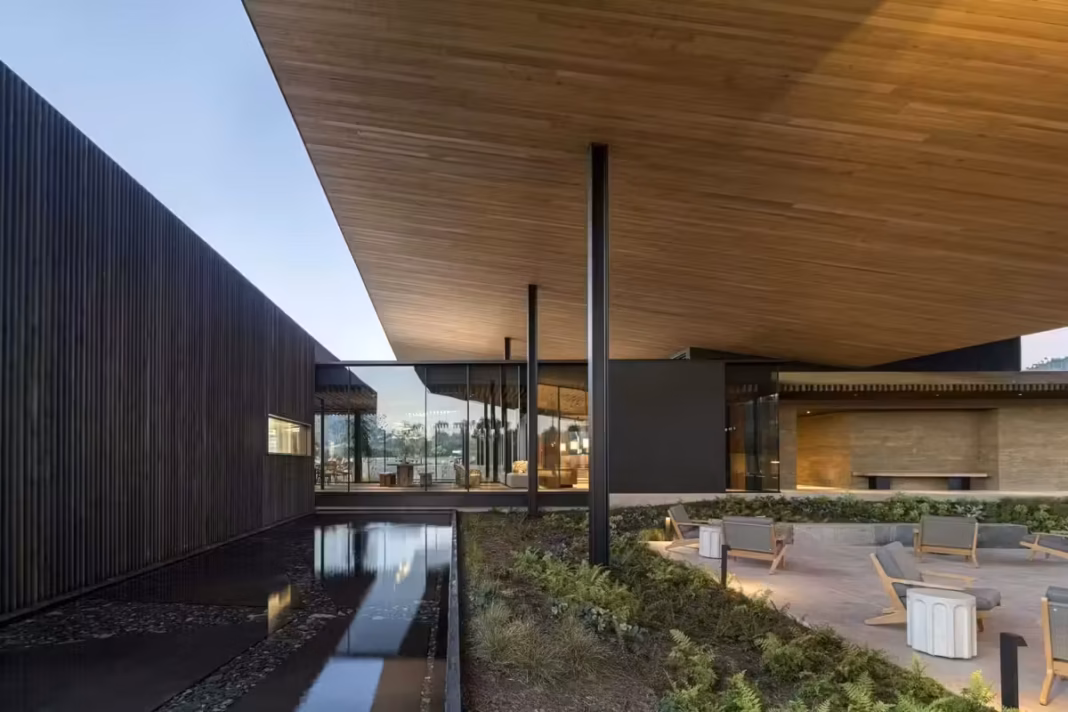 a-modern-architectural-image-with-a-shallow-pool-and-a-patio-set-with-chairs a-modern-architectural-image-with-a-shallow-pool-and-a-patio-set-with-chairs
