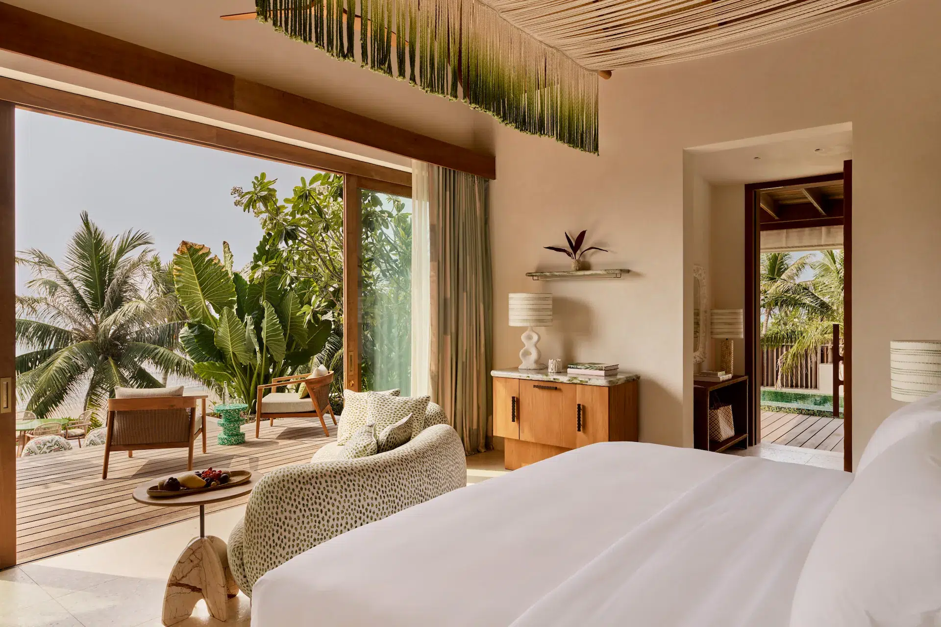 bedroom at Here Baa Atoll Maldives resort bedroom at Here Baa Atoll Maldives resort