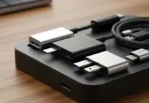 USB-C to HDMI Adapter vs USB Type-C HDMI Converter: Complete Overview docking station and usb cables connection hub for electronic. Vecteezy-medium