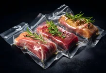 How Long Does a Typical Chamber Vacuum Sealing Cycle Take freshly vacuum sealed meat cuts using a chamber vacuum sealing. Vecteezy-medium
