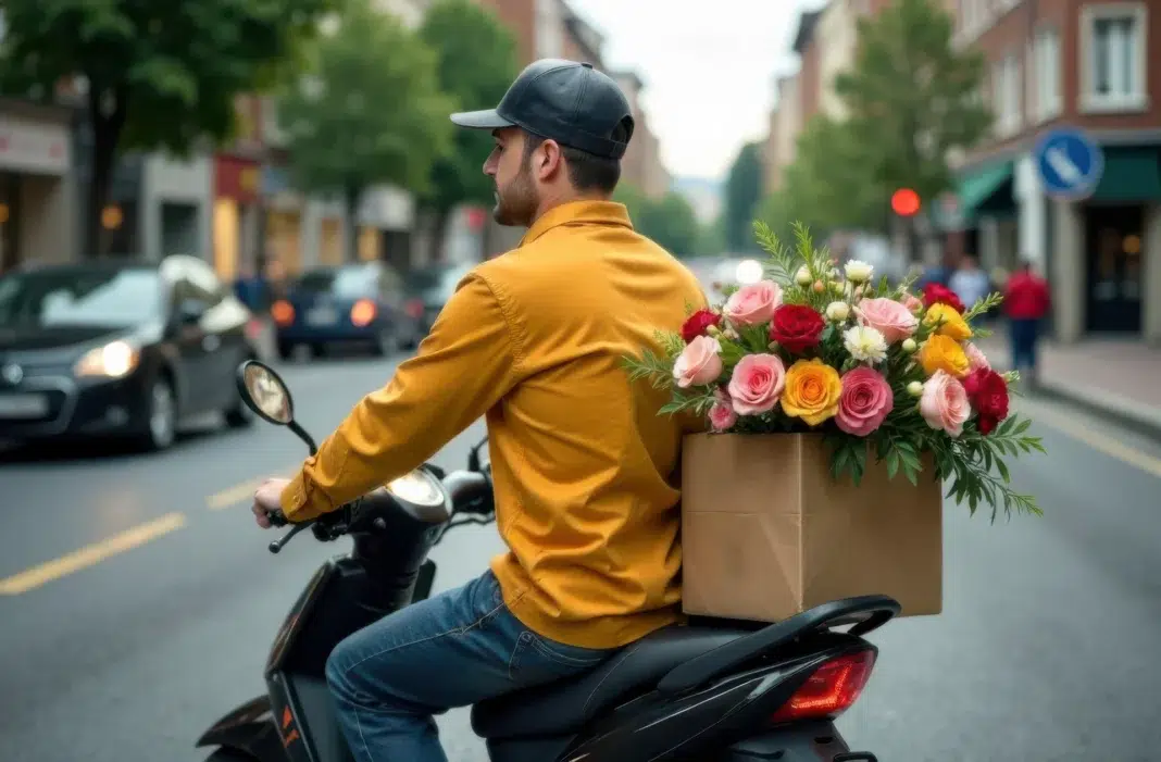 A man delivery Flowers in Seattle. Vecteezy-medium A man delivery Flowers in Seattle. Vecteezy-medium