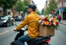Step-by-Step Guide to Scheduling Flower Delivery in Seattle A man delivery Flowers in Seattle. Vecteezy-medium