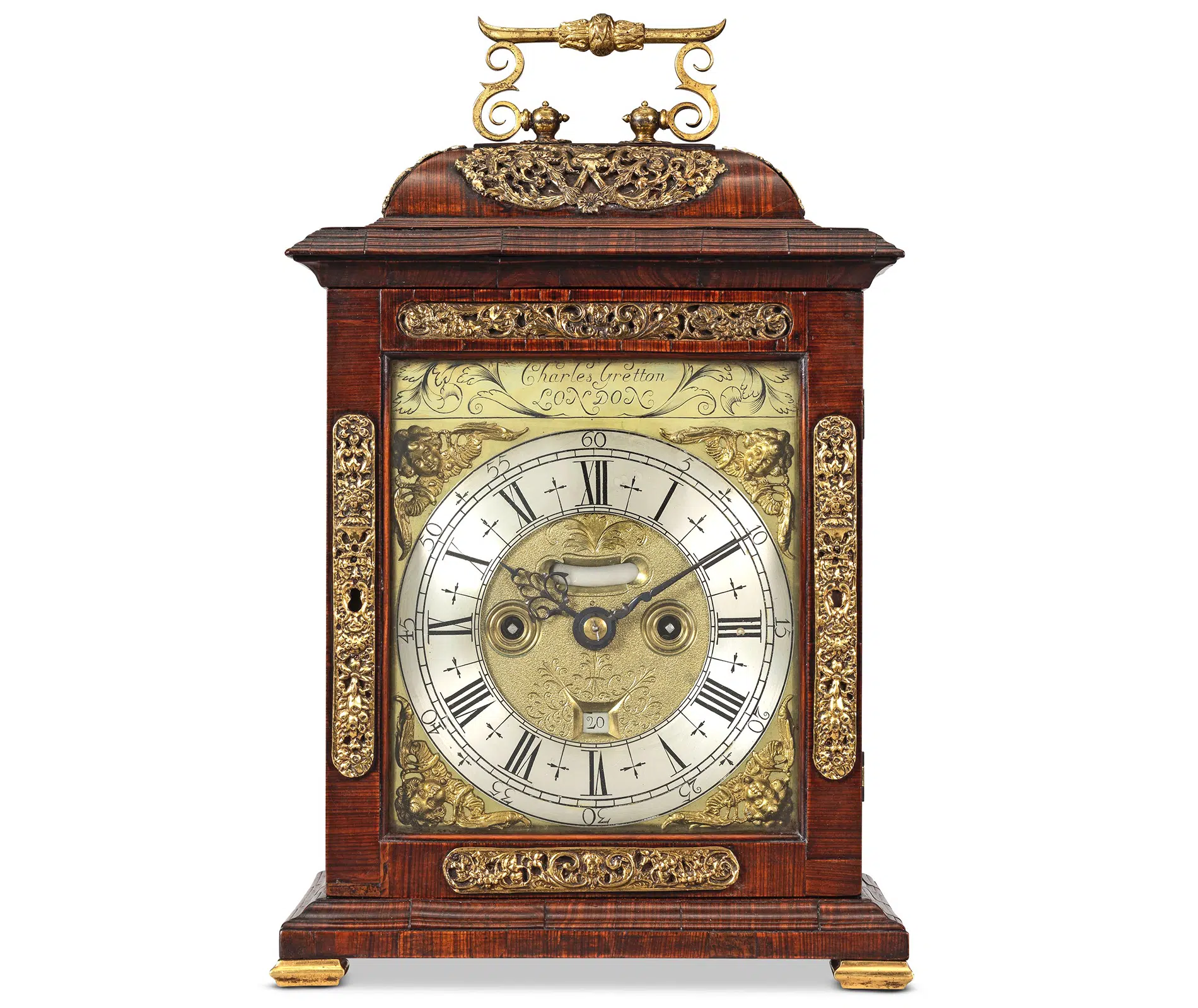 A tulipwood striking table clock. Bonhams Auction Lot 72 A tulipwood striking table clock. Bonhams Auction Lot 72