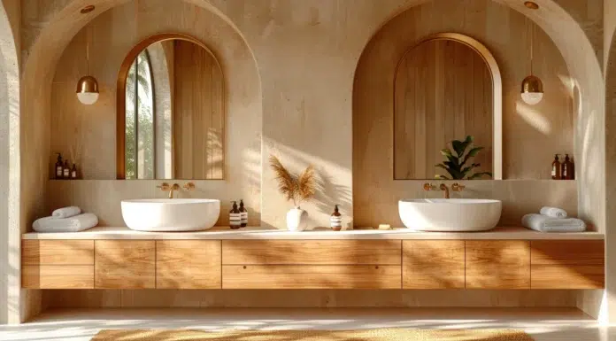 What Mistakes Should You Avoid with Wooden Vanities? Beautiful Wooden Vanities in a bathroom. Vecteezy-medium