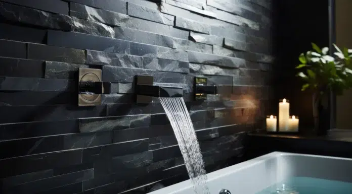 How to Install a Waterfall Faucet Beautiful and elegant bathroom Waterfall Faucet. Vecteezy-medium