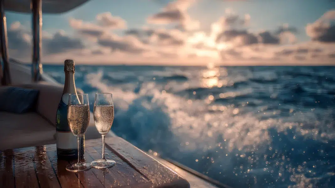 Best Champagne celebration in a yacht at sea. Vecteezy-medium Best Champagne celebration in a yacht at sea. Vecteezy-medium
