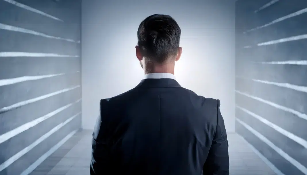 Businessman navigating professional discipline. Vecteezy-medium Businessman navigating professional discipline. Vecteezy-medium