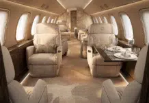 ELIE SAAB Takes Flight With Bombardier’s Global 8000 ELIE SAAB-designed interior inside Bombardier Global 8000 private jet