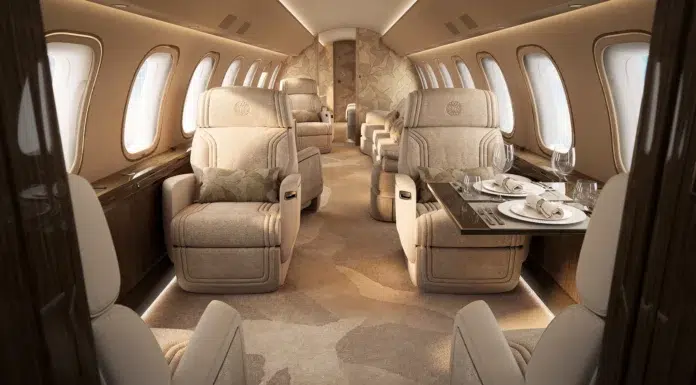 ELIE SAAB Takes Flight With Bombardier’s Global 8000 ELIE SAAB-designed interior inside Bombardier Global 8000 private jet