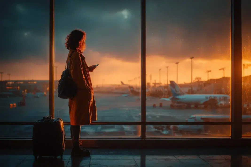 Navigating Flight Delays in luxury Travel. Vecteezy-medium Navigating Flight Delays in luxury Travel. Vecteezy-medium