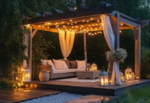 Creative Pergola Lights Setups That Make Outdoor Entertaining More Comfortable Pergola lights. Vecteezy-medium