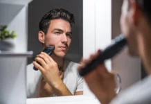 Best Heated Beard Brush: Tested Tools That Transform Frizzy Beards Fast Man shaving with the Best Heated Beard Brush Tested Tools That Transform Frizzy Beards Fast. Vecteezy-medium