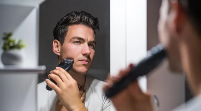 Best Heated Beard Brush: Tested Tools That Transform Frizzy Beards Fast Man shaving with the Best Heated Beard Brush Tested Tools That Transform Frizzy Beards Fast. Vecteezy-medium