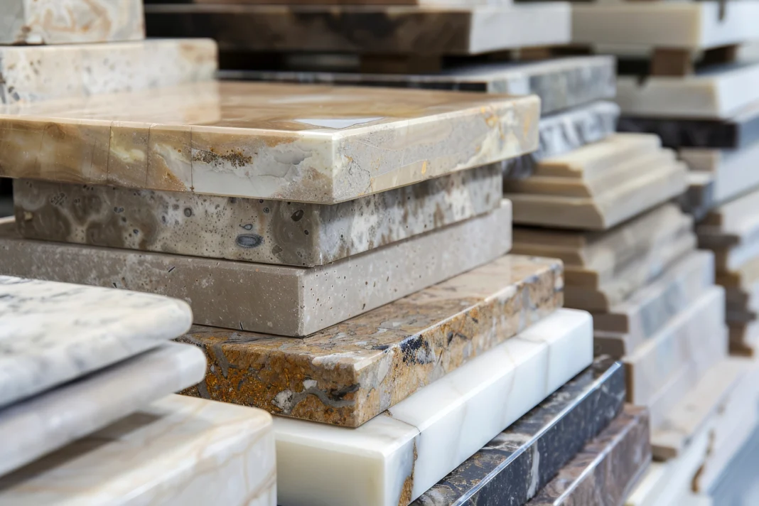 A Collection of marble slabs for luxury renovation. Vecteezy-medium A Collection of marble slabs for luxury renovation. Vecteezy-medium