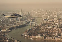 Maybourne and Flexjet Redefine Luxury Arrivals in London FlexJet flying over London